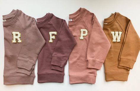 Chenille Letter Patch Ideas, Puffy Letter Sweatshirt, Diy Iron On Patches Sweatshirt, Diy Patch Sweatshirt, Chenille Letter Ideas, Chenille Patch Ideas, Iron On Patches Sweatshirt Ideas, Iron On Patches Ideas Clothes, Chenille Patch Sweatshirt