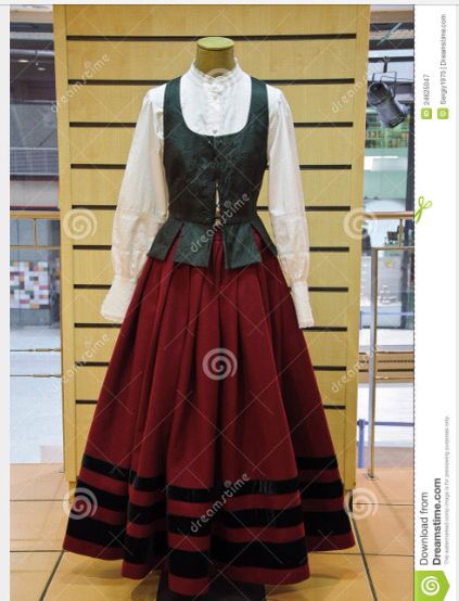 Simple, lovely from dreams time.com Irish National Costume, Galician Traditional Clothing, Spain United Nation Costume, Spanish Clothes Traditional, Spanish Outfits Traditional, Spain Traditional Clothing, Irish Traditional Clothing, Spanish Traditional Clothing, Spain National Costume