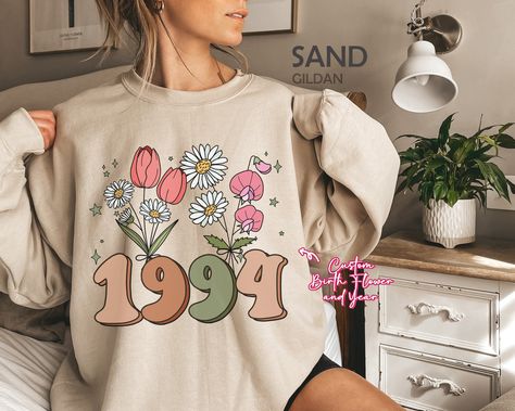 Pregnancy Reveal Gifts, Birthday Sweatshirt, Number Shirt, Aunt Shirts, Birth Year, Mama Shirts, Mama Sweatshirt, Pregnancy Gifts, Personalized Birthday Gifts