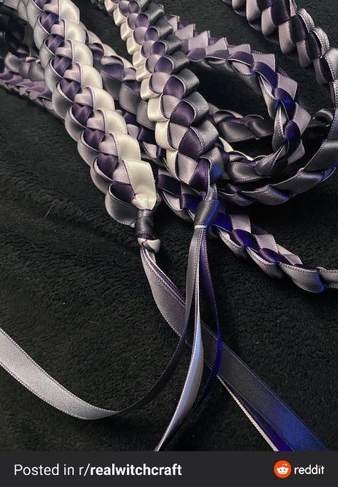 Diy Handfasting Ribbon, Diy Hand Fasting Ribbon, How To Make A Handfasting Cord, How To Make Handfasting Cords, Handfasting Cords Diy How To Make, Diy Handfasting Cord How To Make, Diy Hand Fasting Cord, Hand Fasting Cord Diy, Hand Fasting Cord