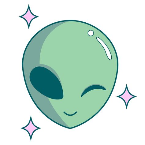 Alien Cute Drawing, Alien Illustration Cute, Alien Drawing Cute, Alien Illustration, Alien Emoji, Alien Drawing, Alien Drawings, Alien Aesthetic, Arte Alien