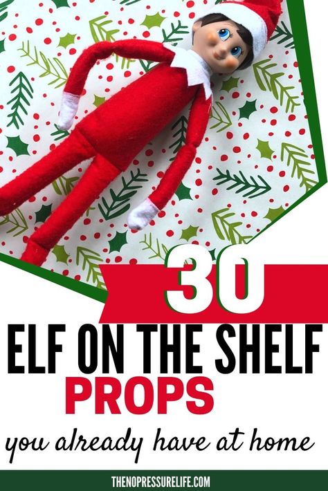 These DIY Elf on the Shelf props and supplies are already hiding in your house! I love making little accessories for Elf on the Shelf and coming up with easy ideas for our elf to do. This is an awesome list of props, supplies, and accessories you can make at home or with a little help from the dollar store. #elfontheshelf #Christmas Elf Accessories Diy, Diy Elf Props, Elf On The Shelf Props Diy, Diy Elf On The Shelf Props, Diy Elf On The Shelf Accessories, Elf On The Shelf Props, Diy Elf On The Shelf, Kindness Elf, Diy Elf