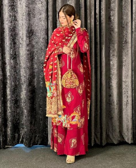 Shilpa Choudhary, Anarkali With Palazzo, Bright Outfits, Salwar Pattern, Designer Punjabi Suits, Wedding Photoshoot Poses, Indian Bridal Dress, Punjabi Suit, Wedding Suit