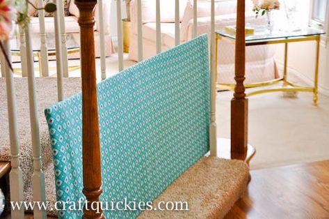 DIY Baby Gate for Open Non-Traditional Stairs and Banisters Traditional Stairs, Dog Gates For Stairs, Diy Dog Gate, Baby Gate For Stairs, Diy Baby Gate, Dog Gates, Galaxy Slime, Stair Gate, Baby Gate