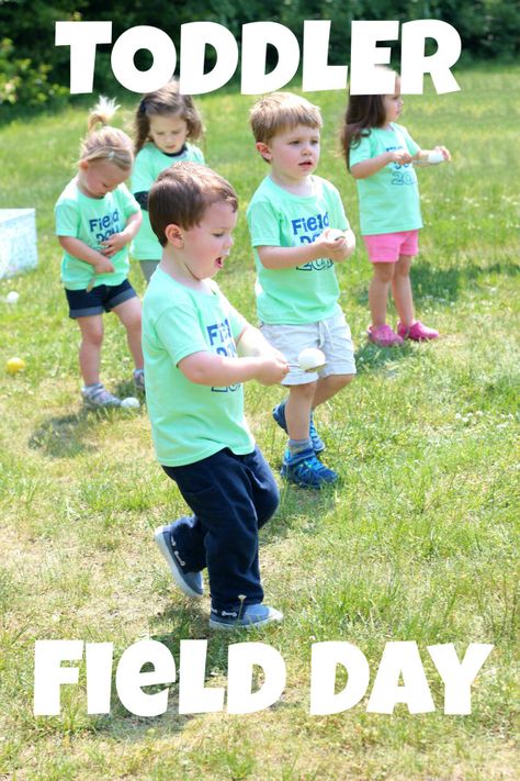 toddler field day {outdoor activity day for pre-preschoolers} Preschool Sports Day Ideas, Family Field Day, Toddler Field Day Games, Kindergarten Field Day, Sports Day Games For Adults, Pre K Field Day Games, Field Day Elementary School, Sports Day Games, Team Building Activities For Adults