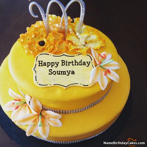 Happy Birthday Soumya - Video And Images Happy Birthday Honey, Cake For Birthday, Heart Birthday Cake, Birthday Wishes For Wife, Birthday Cake Writing, Birthday Cake With Name, Birthday Wishes With Name, Happy Anniversary Cakes, Birthday Cake For Husband