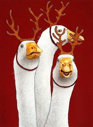 Will Bullas Art, Christmas Goose Wallpaper, Goose Art, Porch Goose, Christmas Goose, Animal Portraits Art, Christmas Headband, Arizona State University, Western Christmas