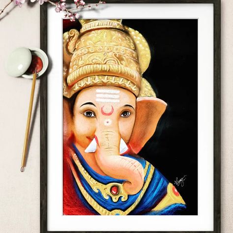 Art , drawing , Ganesh drawing , painting, beautiful Ganesh Ganesh Ji Oil Pastels Drawing, Ganesh Art Drawing, Ganesha Oil Pastel Drawings, Ganesha Drawing Painting, Cute Ganesh Ji Drawing, Ganesha Art Drawing Paintings, Ganesh Drawing Pencil, Ganesha Art Drawing, Ganesh Ji Art