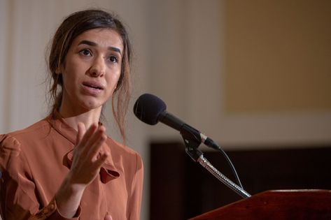 Nadia Murad- HarpersBAZAARUK Nadia Murad, Human Rights Day, Global Awareness, Nobel Peace Prize, Agent Of Change, Fast Facts, History Teachers, Inspirational People, Iraq