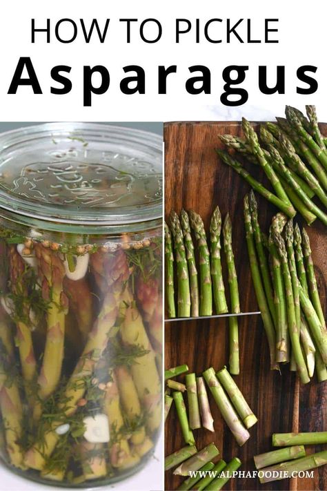 Preserving Fresh Asparagus, Canning Asparagus, Seasoned Asparagus, Pickled Recipes, Veggie Medley, Smoked Deviled Eggs, Fermented Foods Benefits, Pickled Asparagus, Asparagus Seasoning