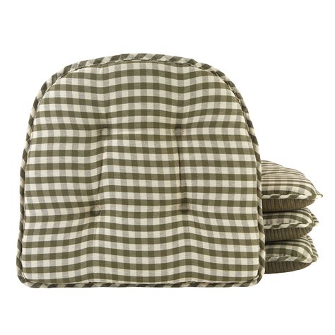 Transform your Chairs into a Stylish and Comfy Piece of Furniture with The Gingham Dining Chair Cushion Set. Indoor Chair Cushions, Dining Chair Pads, Kitchen Chair Cushions, Kitchen Seating, Tufted Chair, Indoor Chairs, Chair Seat Cushion, Dining Chair Cushions, Chair Cushion