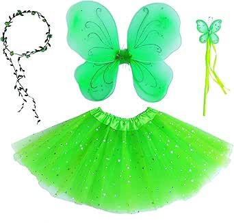 Amazon.com: Itotoheart Girls Fairy Wings Costume Fairy Tutu for Girls Birthday Party Pack Tinkerbell Costume Dress Up Rosette : Toys & Games Girls Butterfly Costume, Fairy Wings Costume, Party Wings, Tinkerbell Costume, Toddler Costumes Girl, Birthday Party Packs, Butterfly Costume, Wings Dress, Fairy Birthday Party