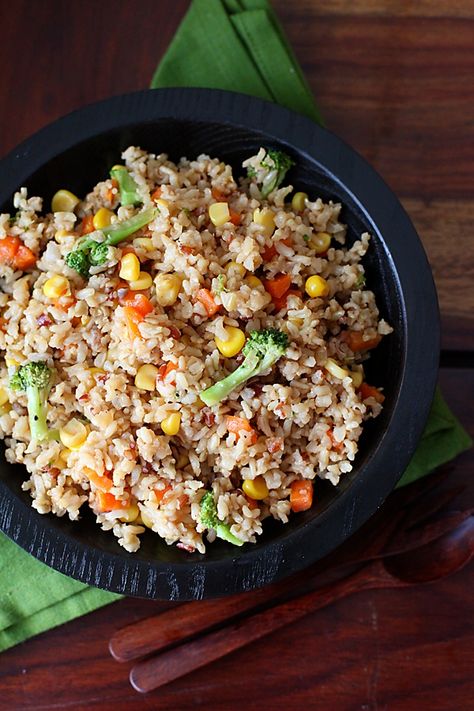 Stir Fried Vegetable Brown Rice | DivineTaste Daniel Fast Diet, Stir Fry Vegetables, Daniel Diet, Daniel Fast Recipes, Brown Rice Recipes, Daniel Fast, Fried Vegetables, Vegetable Stir Fry, Brown Rice