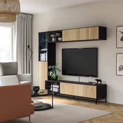 TV & Media Storage - Entertainment Centers - IKEA Small Tv Unit, Storage Entertainment Center, Tv Storage Unit, Ikea Tv, Tv Bench, Tv Storage, Outdoor Beds, Kitchen Installation, Ikea Storage