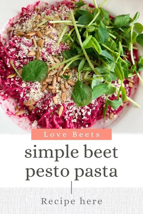 beet pesto pasta Beet Pesto Pasta, Beet Pesto, Pink Pasta, Beet Pasta, Dip For Tortilla Chips, Healthy Pasta Dishes, Pesto Pasta Recipes, Basil Sauce, Beet Recipes