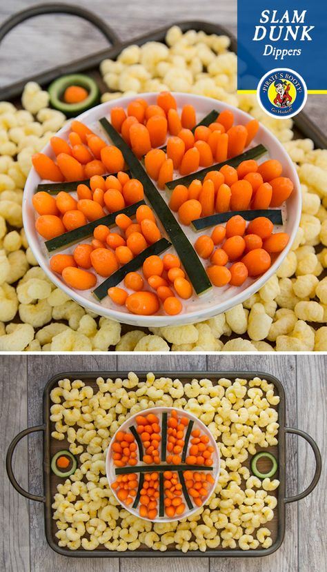 Sports Veggie Tray, Basketball Theme Veggie Tray, Sports Themed Birthday Party Food, Basketball Veggie Tray, Sports Birthday Food Ideas, Basketball Themed Charcuterie Board, Sports Party Snacks, Basketball Theme Birthday Party Food, Basketball Party Snack Ideas