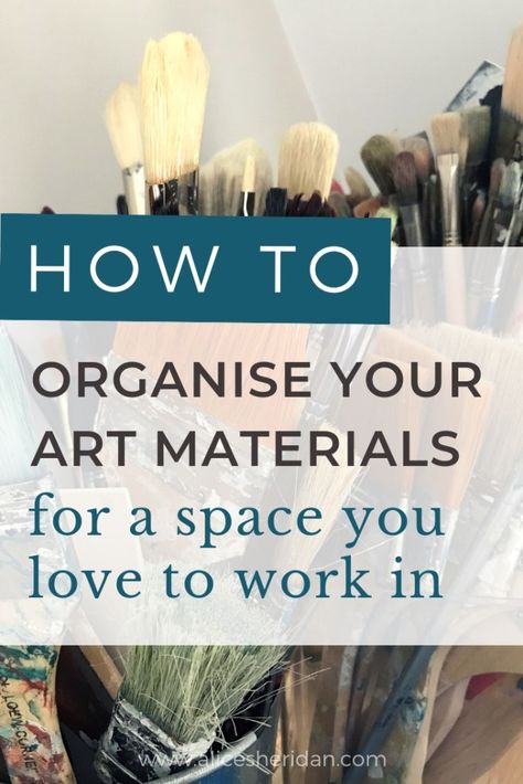 Can you Kon Mari your studio? - Alice Sheridan: contemporary artist Alice Sheridan, Art Studio Storage, Painting Station, Studio At Home, Studio Storage, Art Studio Space, Art Studio Organization, Art Studio Design, Art Studio Room