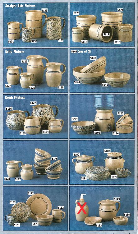 catalog of Marshall Pottery products to select for containers for project Crock Decor, Pottery Products, Marshall Pottery, House Pottery, Vintage Pyrex Dishes, Front Foyer, Pyrex Dishes, Pottery Display, Primitive House