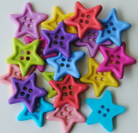 SHOOTING STARS - Bright Baby Pink Blue Sew Thru Sewing Dress It Up Craft Buttons Up Craft, Craft Buttons, Sewing Dress, Stars Craft, Cool Buttons, Fairy Doors, Bright Stars, Shooting Stars, Gingerbread Man