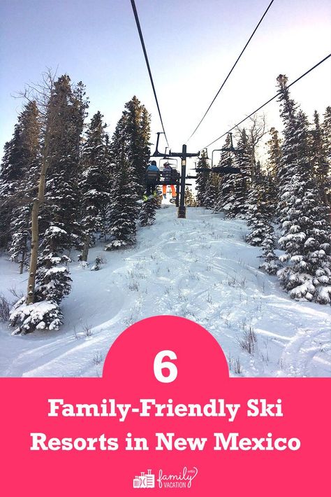 Eight major alpine ski resorts are located in New Mexico, many in the Northeast area of the state, as this is where most snow accumulates. Here are some of the best family-friendly ski resorts in New Mexico. Skiing New Mexico, New Mexico Winter Vacation, Taos New Mexico Winter, Best Family Ski Resorts, Mexico Family Vacation, Snow Vacation, Winter Family Vacations, Mexico Christmas, Taos Ski Valley