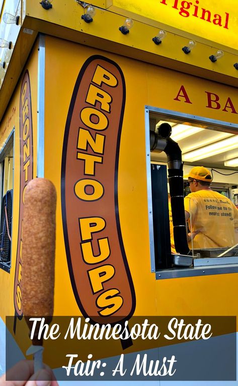 Grab a Pronto Pup and enjoy exploring the Minnesota State Fair! Pronto Pups Recipe, State Fair Party, Pronto Pups, Minnesota State Fair Food, Pronto Pup, Carnival Foods, Mn State Fair, Fair Foods, Night Time Snacks