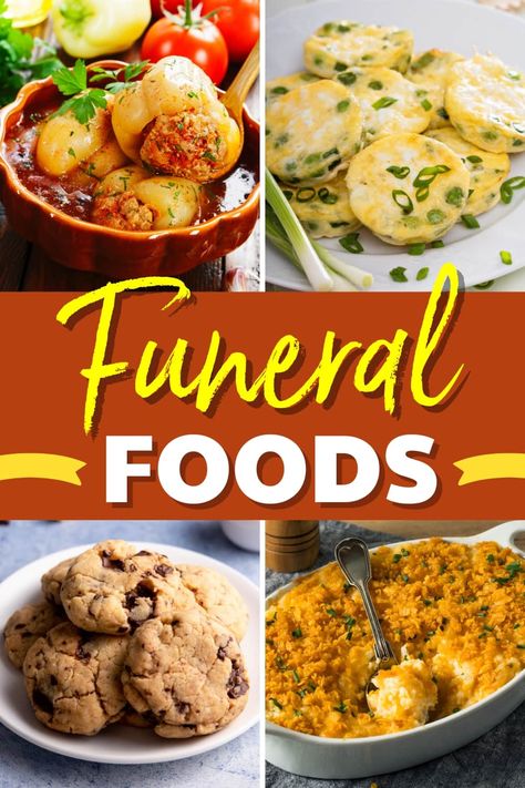 Memorial Dinner Ideas, Meals For Funerals Families, Food For 40 People, Memorial Luncheon Ideas, Food For A Celebration Of Life, Savory Birthday Treats, Memorial Food Ideas, Sympathy Food Meals, Easy Recipes For Funerals