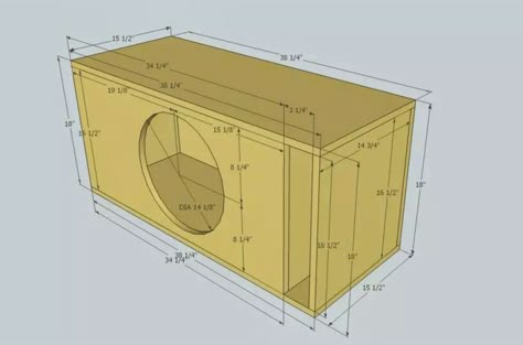 Car Audio Store, 12 Inch Subwoofer Box, Diy Subwoofer Box, Custom Subwoofer Box, Diy Subwoofer, 12 Inch Subwoofer, Enclosure Design, Ported Box, Audio Mobil