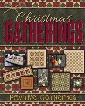 Christmas Gatherings is a pattern book featuring 20 exciting Christmas projects for you to decorate or give as gifts!  From ornaments to table toppers, framed pieces and quilts for the bed as well as the walls!  On Sale now for $22.50 Kits available for projects! Jelly Roll Patterns, Quilt Pattern Book, Christmas Open House, Quilt Retreat, Primitive Gatherings, Candle Mat, Christmas Gathering, Wool Projects, Web Blog