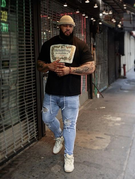 Big Boy Outfits Black Men, Big Men Streetwear, Big Guy Fall Fashion, Stocky Men Fashion Outfits, Big And Tall Black Men Fashion, Big Boy Fashion Men, Big Man Fashion, Fat Man Fashion, Big Guy Fashion Casual