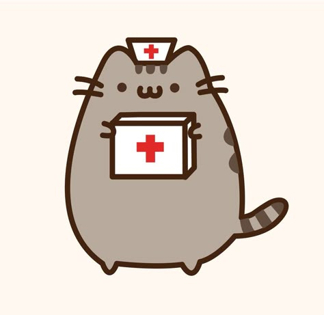 Cuando necesite una enfermera para ayudarme llamo a la enfermera pusheen!! Pusheen Stormy, Fat Kitty, Doctor Cat, Pusheen Stickers, Pusheen Love, Meme Chat, Pusheen Cute, Pusheen The Cat, Pusheen Cat