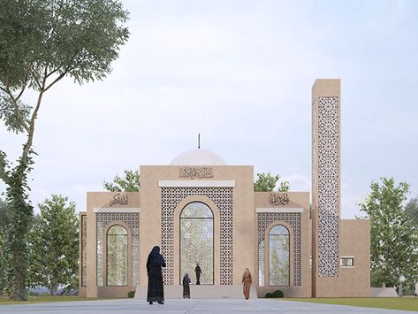 Mini Mosque Design, Small Masjid Design, Small Mosque Design, Masjid Interior, Mosque Building, Modern Mosque, Islamic Centre, Mosque Design Islamic Architecture, Mosque Design