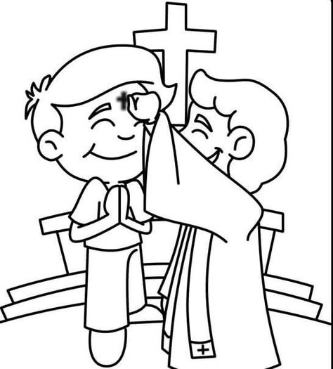 Ash Wednesday Coloring Pages - Best Coloring Pages For Kids Wednesday Coloring Pages, Catholic Lent, Cross Coloring Page, Dr Seuss Week, Bible Coloring Pages, Free Coloring Sheets, Ash Wednesday, Catholic Kids, Coloring Sheets For Kids