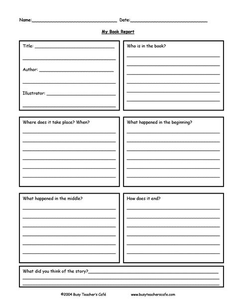 Book Report Template 9th Grade Pdf (4) | TEMPLATES EXAMPLE Book Report Template Middle School, Second Grade Books, 5th Grade Books, Book Report Template, 4th Grade Books, Report Writing Template, Grade Book Template, 1st Grade Books, First Grade Books