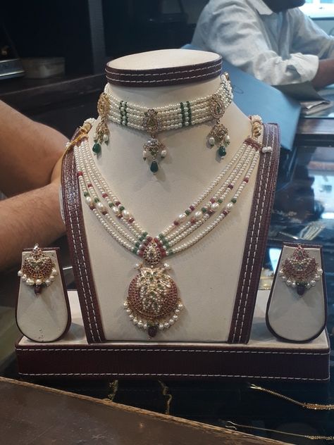 Hyderabadi Jewelry Jadau, Bahi Design, Vijaya Lakshmi, Jewels Aesthetic, Kundan Mala, Jadau Jwellery, Beautiful Wedding Jewelry, Trendy Silver Jewelry, Hyderabadi Jewelry