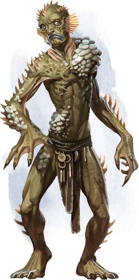 Sea Monster Art, Swamp Creature, Creature Marine, Lake Monsters, Monster Book Of Monsters, Humanoid Creatures, D D Monsters, Monster Characters, Dnd Monsters