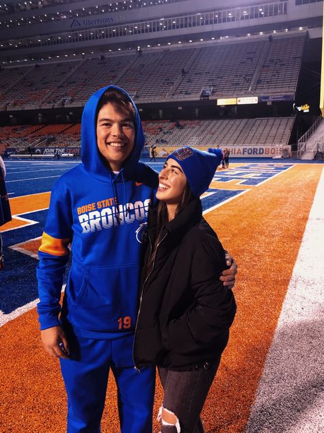 Boise State Game Day Outfit, Boise State Broncos, College Game Days, Boise State, Go Big Blue, Gameday Outfit, Big Blue, Rain Jacket