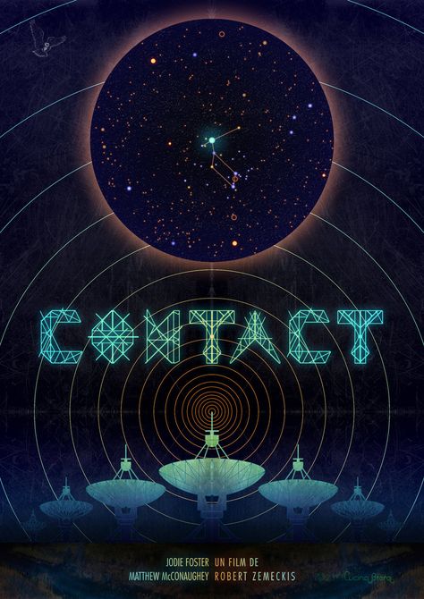 Contact Movie, Superhero Poster, Classic Movie Posters, Movie Posters Design, Drive In Movie, Cinema Posters, Alternative Movie Posters, Carl Sagan, Movie Poster Art