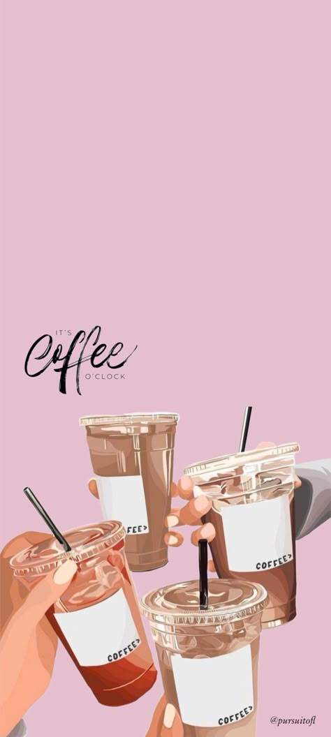 Iced Coffee Wallpaper Aesthetic, Coffee Cute Wallpaper, Coffee Shop Aesthetic Wallpaper, Cute Coffee Wallpaper, Cute Coffee Aesthetic, Iced Coffee Wallpaper, Coffee Aesthetic Wallpaper, August Wallpapers, Coffee Wallpapers