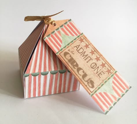 Vintage Circus Tent, Circus Diy, Circus Ticket, Circus Gifts, Whimsical Crafts, Eid Boxes, Vintage Circus Party, Circus Wedding, Carnival Wedding