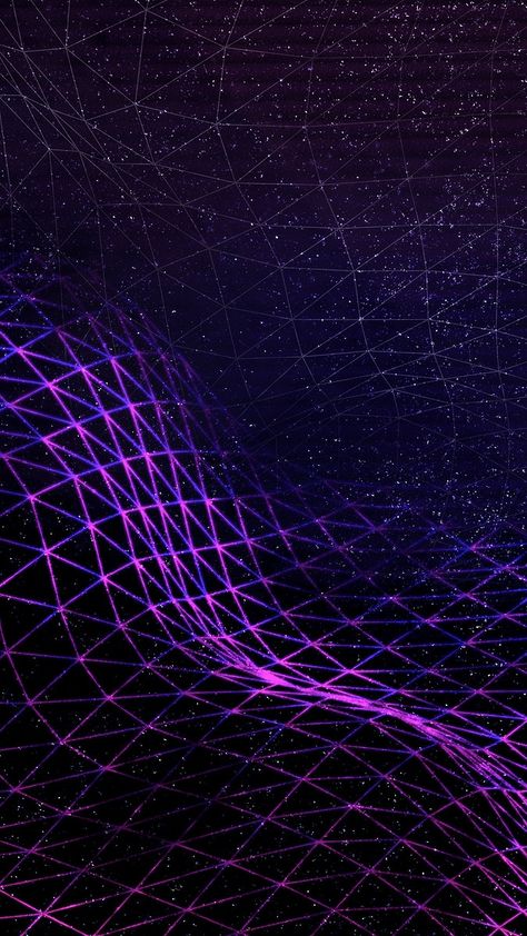 Perspective Wallpaper, Black And Purple Background, 3d Grid, 3d Perspective, Tech Aesthetic, Tech Background, Free Illustration Images, New Retro Wave, Waves Background