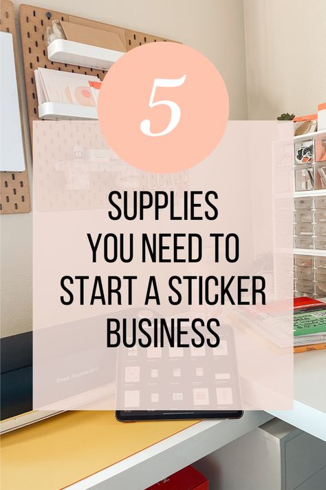 Ready to start selling stickers but don't know how. Read for the full list of supplies I used to get started so you can start yours right now! Selling Stickers At A Craft Show, Starting A Sticker Business, How To Start A Sticker Business, Start A Sticker Business, Small Sticker Business, Cricket Maker, Selling Stickers, Stationary Business, Starting An Etsy Business