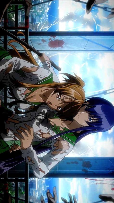 Highschool Of The Dead Saeko, Highschool Of Dead, Zombie High, Saeko Busujima, Anime Highschool, Hig School, School Of The Dead, Drawing Female Body, Erza Scarlet