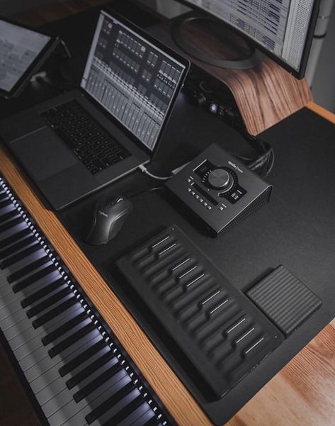 Music Home Studio, Music Production Desk, Sit To Stand Desk, Home Music Studio, Studio Desk, Sit To Stand, Stand Desk, Studio Setup, Music Production