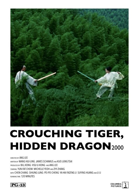 Crouching Tiger, Hidden Dragon 2000 [made by me] Hidden Dragon Crouching Tiger, Crouching Tiger Hidden Dragon Poster, Tigre Y Dragon, Hk Movie, Movie Cinematography, Movie Watch List, Crouching Tiger Hidden Dragon, Hidden Dragon, Pop Culture Moments