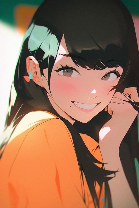 Human Painting, Smile Drawing, Anime Smile, Girl Smile, Illustration Art Drawing, Digital Art Girl, Funny Anime Pics, Pictures To Draw, Art Reference Photos