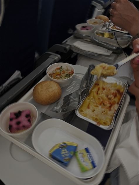 Airplane Meals, Food In Flight, Aeroplane Food, Airport Drinks Aesthetic, Food In Airplane Aesthetic, Food In Airplane, Bringing Food On A Plane, Korean Airplane Food, Food Pranks