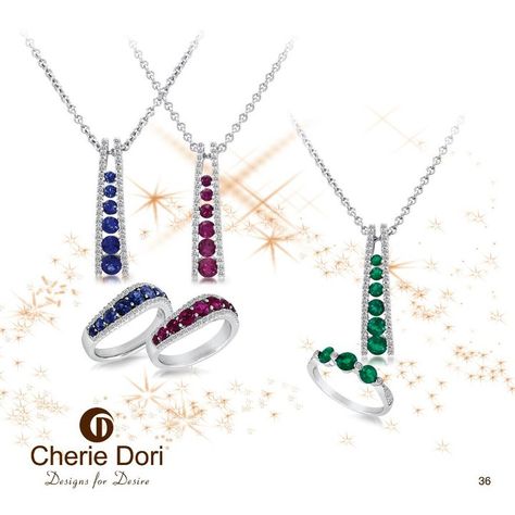 Cherie Dori 18 karat white gold Fashion Color and Diamond Jewelry. Colour Stone Jewellery, Color Stones Jewelry, Contemporary Jewelry Design, Stone Jewellery, Colour Stone, Fancy Rings, Necklace Design, Fancy Jewellery, Fashion Color