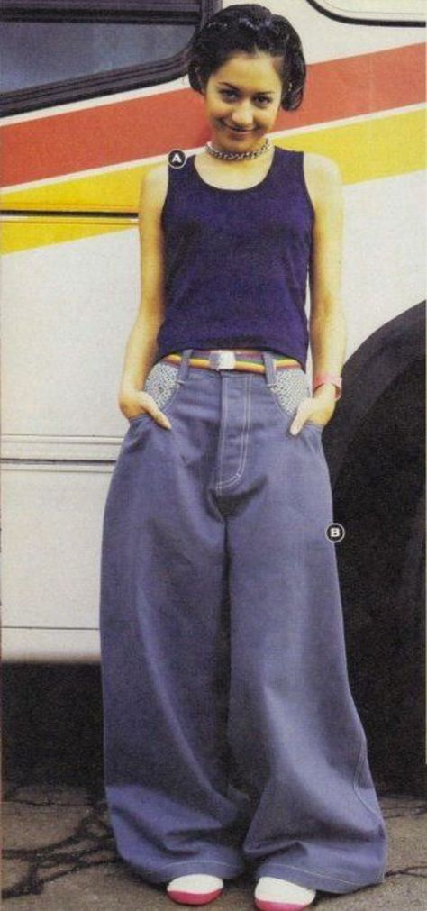 Wide Leg Baggy Jeans, Wide Leg Outfit, Big Jeans, Preteen Clothing, Denim Cargo Pants, Pant Trends, 1990s Fashion, Destroyed Denim, Weird Fashion