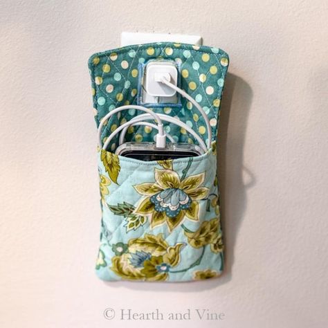 Sewing Archives | Hearth and Vine Phone Charging Holder, Phone Charging Station, Phone Charger Holder, Charger Holder, Basic Sewing, Sewing Tutorials Free, Holder Phone, Cell Phone Charger, Vintage Hawaii