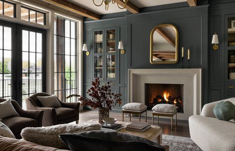 Elevated & Approachable Living Room – McGee & Co. Studio Mcgee Winter Catalog, Mcgee And Co Winter Catalog, Family Room Studio Mcgee, Mcgee And Co Fireplace Design, Mcgee And Co Family Room, Fireplace Mcgee, Fireplace Studio Mcgee, Studio Mcgee Living Room Ideas, Mcgee And Co Fireplace